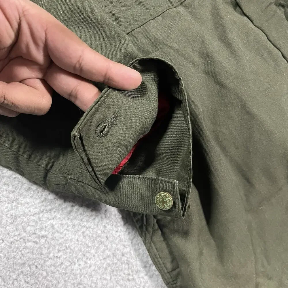 Oshkosh Bgosh Overalls Mens Green Olive VTG Union Insulated Lined Workwear W38
